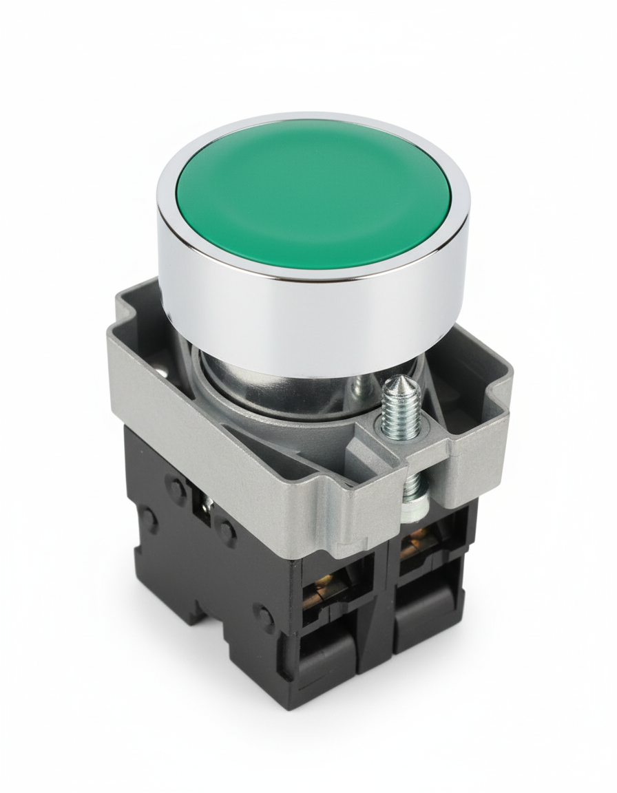 Botón Mando Avance Automático Verde Pequeño