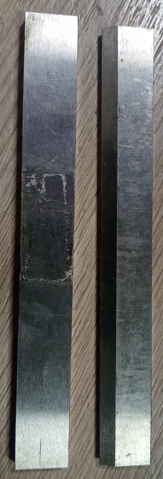 Cuchilla y contracuchilla 100x12x4mm lisa