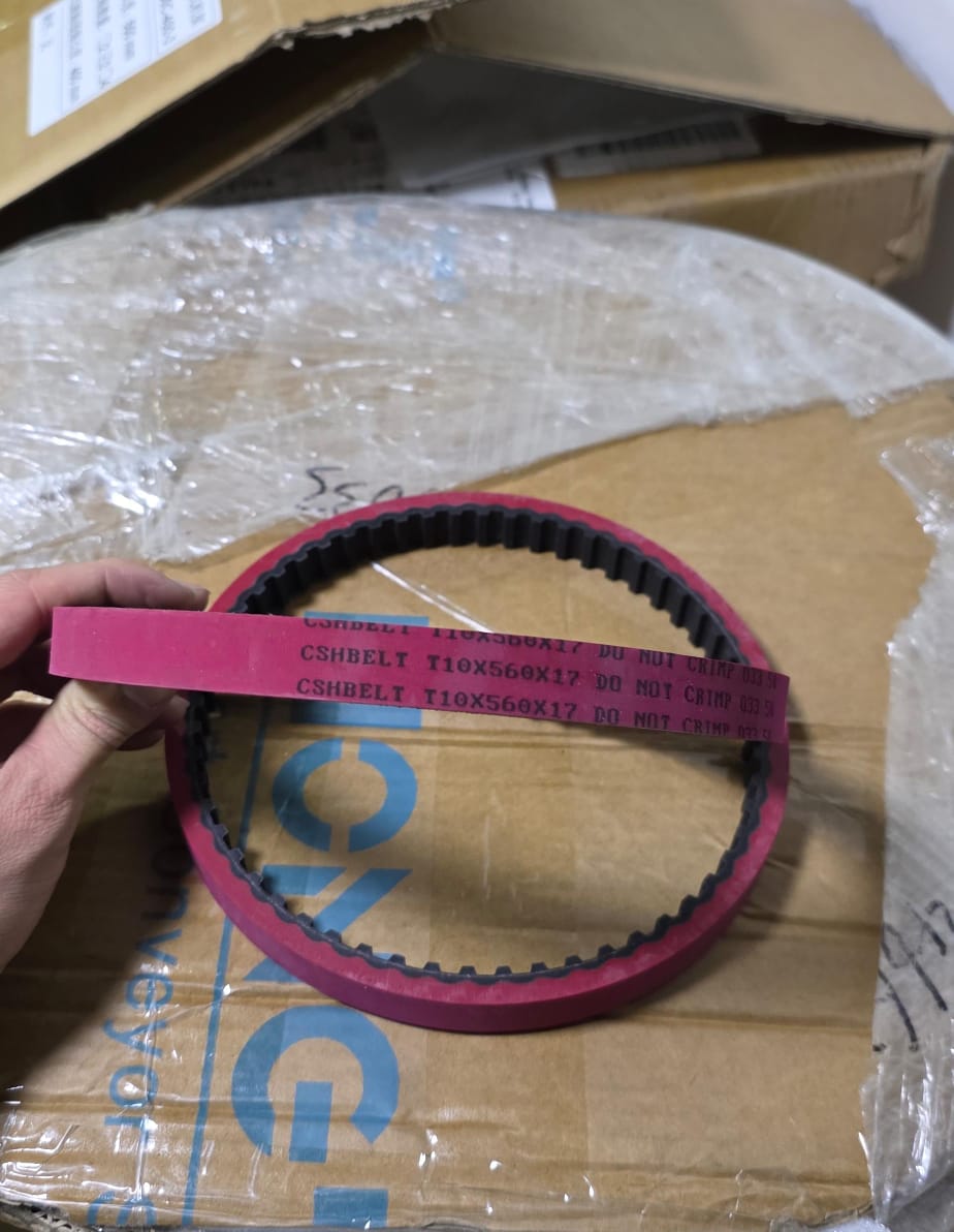 Correa sincrónica roja 560x17 (56 dientes) (par)