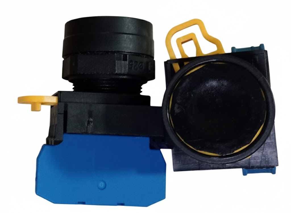 Botón Mando Avance Manual Negro Pequeño