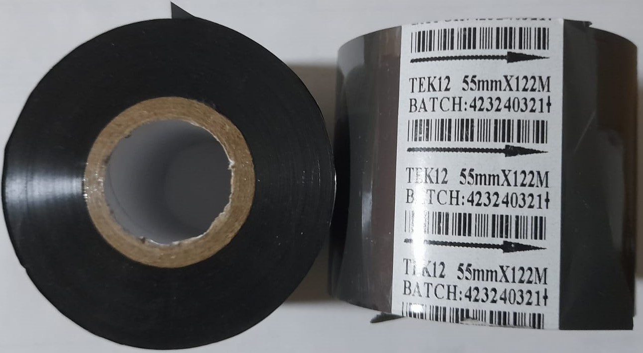 Cinta Hot Stamping 55mm x 122m NEGRA