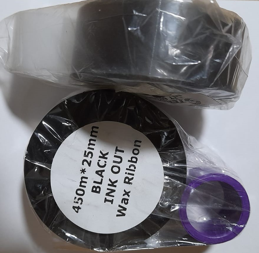 Cinta Thermal Transfer 25mm x 450m NEGRA