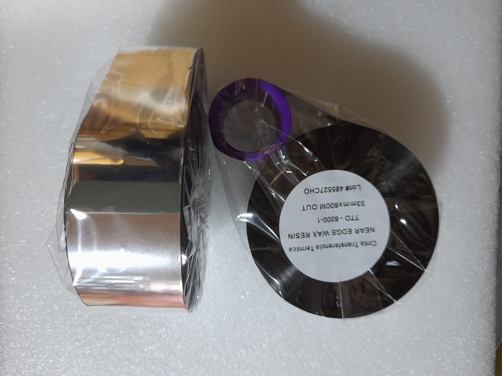 Cinta Thermal Transfer 25mm x 450m NEGRA