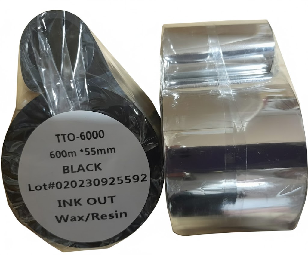 Cinta Thermal Transfer 55mm x 600m NEGRA