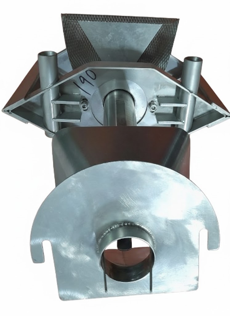 Formador máquina vertical con tubo y lámina de soporte 190mm